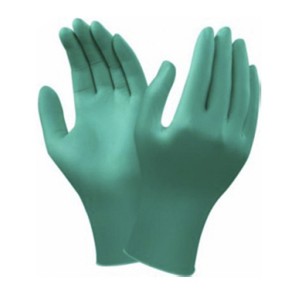 LUVA DESC. NITRILO S/ PO VERDE CX100 92-600